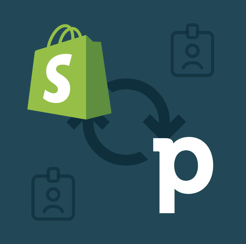 Dashboard showing real-time Shopify and Pipedrive sync